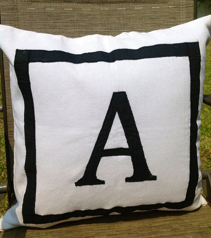 30% OFF Personalized Gifts for home, 22x22x24x24x26x26x30x30 Throw pillows, Monogram Decortaive Pillows, Cotton Pillows, Large Applique Euro