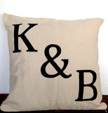 Anniversary gifts  for her, Mongram Pillows, Couples gift, Wedding gift, Anniversary pillow covers, personalized pillow covers