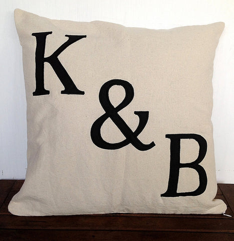 Wedding gift 18x18" newlywed customized wedding and anniversary pillow covers, personalized pillow covers