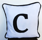 Gift Idea, Nursery Pillows, Children bedroom decor, Custom Children Pillow Monogrammed  12" x12"- name pillow cover