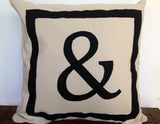 30% OFF Reversible Personalized letter throw pillows-18 inches- Monogram Pillows, customized in any two letters or symbols