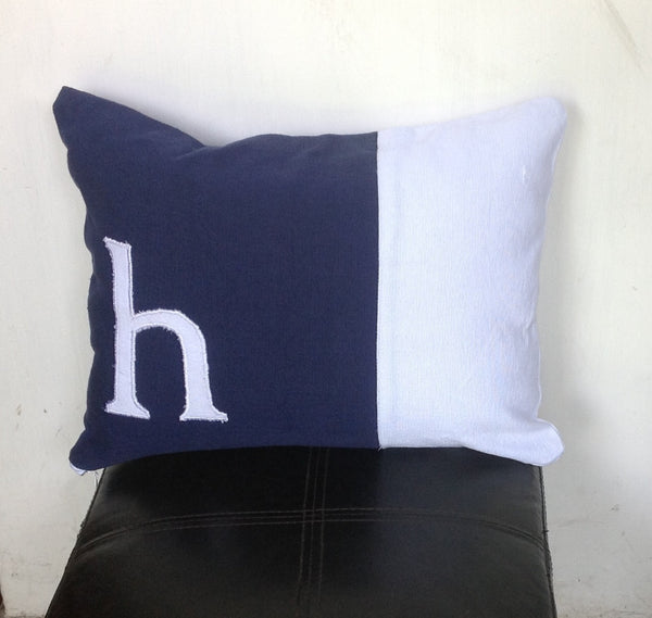 Monogram Lumbar, Monogram Lumbar Pillows, Nursery Gift, Baby Shower Gift, Bedroom Pillow Cover, Lumbar Pillow Cover 12x16,