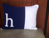 Monogram Lumbar, Monogram Lumbar Pillows, Nursery Gift, Baby Shower Gift, Bedroom Pillow Cover, Lumbar Pillow Cover 12x16,