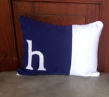 Monogram Lumbar, Monogram Lumbar Pillows, Nursery Gift, Baby Shower Gift, Bedroom Pillow Cover, Lumbar Pillow Cover 12x16,