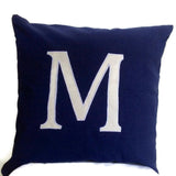 Personalized pillows, Personalized Throw Pillows, Navy Personalized sofa pillow, Personalized Monogram Pillows, Letter Personalized Pillows