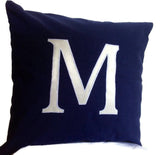 Personalized pillows, Personalized Throw Pillows, Navy Personalized sofa pillow, Personalized Monogram Pillows, Letter Personalized Pillows