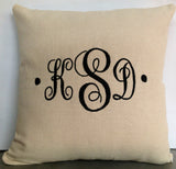 Personalized Pillows for Wedding, Bridesmaid gift ideas, Monogram Pillow Personalized, Three Letter Dorm Decor Wedding Gifts, Baby Gifts