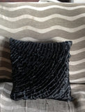 50% OFF Sale Black ruffles throw pillow 18x18-black cushion cover-ruffles decorative pillow