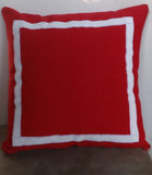 30% OFF Unique handmade, gifts to buy, Border pillows throw pillow covers 18" x18" custom made trim pillows, Handmade Bed pillows