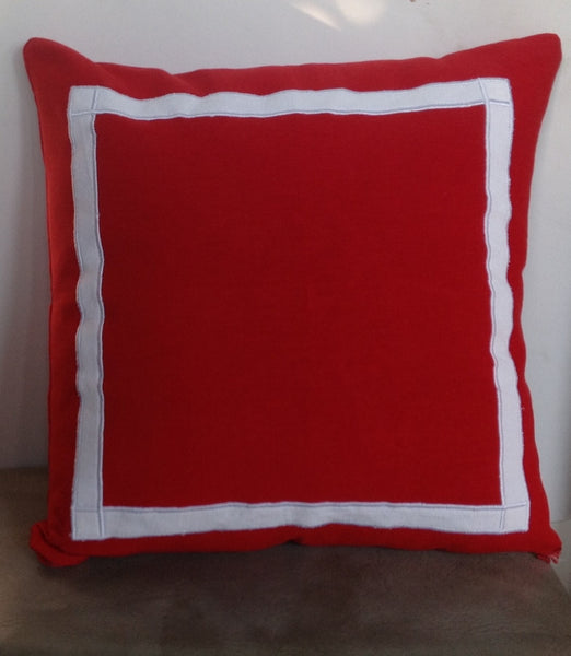 30% OFF Unique handmade, gifts to buy, Border pillows throw pillow covers 18" x18" custom made trim pillows, Handmade Bed pillows