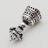 Sterling Silver Charm 925 Vintage Tibetan Prayer Wheel Instrument WSP074 Wholesale: See Discount Coupons in Item Details