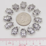 S925 Stamped Sterling Silver 12 Horoscope Zodiac Baby Star Shape Pendants