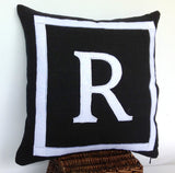 30% OFF Throw Pillows, Decorative Throw pillows, Monogram cotton throw pillows, Decorative Pillows-Couple gift pillows