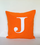 Euro Sham 24 inches Monogram Covers Made to Order 24 inches personalized monogram pillow cover