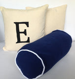 One Monogram Pillow cover 16 inch, One Custom Bolster Pillow Cover, One solid Cover 16 inches, Spring Decor