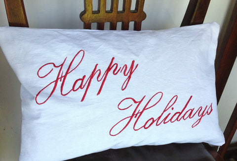 Holiday Pillows, Holiday Sofa Pillows, Home Decor, Decorative Accent Pillows, 12x20