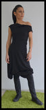 Maxi black dress/Tunic Dress/Oversized dress/Casual dress/Black Long Dress/Long Tunic/Loose tunic top