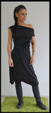Maxi black dress/Tunic Dress/Oversized dress/Casual dress/Black Long Dress/Long Tunic/Loose tunic top