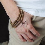 108 Beads 6.5mm Vietnamese Agarwood/ Eaglewood/ Gaharu Men Women Stretchable Mala Bracelet/Necklace DIY-NOTION AW003