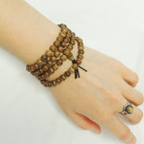 Agarwood 108 Beads 6.5mm Vietnamese Agarwood/ Eaglewood/ Gaharu Men Women Stretchable Mala Wrap Bracelet/Necklace DiyNotion AW004 白沙沉香