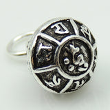 S925 Sterling Silver 10x14mm Tibetan Buddhism Mantra Protection Pendant Charm WSP099 Retail Wholesale