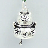 Sterling Silver 925 Stamped Vintage Protection Wealth Lucky Cat Maneki Neko Pendant  WSP204 Wholesale: See Discount Coupons in Item Details