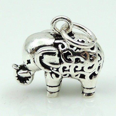 Sterling Silver 925 Elephant Pendant Vintage Celtic Protection Baby WSP128 Wholesale: See Discount Coupons in Item Details
