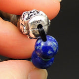 Men's Women Agarwood Lapis Sterling Silver Bracelet Turquoise 925 Buddha Yoga Mala DiyNotion Handmade  BR216