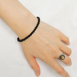 Men's Women Sandstone Sterling Silver Bracelet 925 Beads & Clasp DiyNotion Handmade BR219