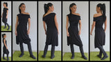 Maxi black dress/Tunic Dress/Oversized dress/Casual dress/Black Long Dress/Long Tunic/Loose tunic top