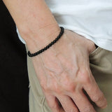 Men's Women Sandstone Sterling Silver Bracelet 925 Beads & Clasp DiyNotion Handmade BR219