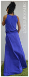 Woman Oversize blue skirt /Spring Long skirt/Woman asymmetric skirt/Woman cotton  skirt/maxi fashion skirt/ Extravagant Long Skirt
