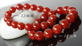 Men's Women Red Agate Bracelet Gemstone Healing Stone DiyNotion Handmade