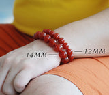 Men's Women Red Agate Bracelet Gemstone Healing Stone DiyNotion Handmade