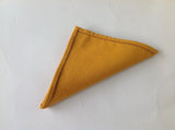 Cotton mustard yellow woven napkins, cotton napkins, Hemstitch Napkins, Cloth Napkins