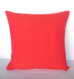 50% OFF Sale Coral cotton pillow cover 18x18 inches-Decorative House Decor, coral decorative cushion cover