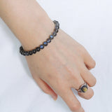 Men's Women AAAAA Strong Flash Labradorite Sterling Silver 925 Spacers & Clasp DiyNotion Handmade BR245