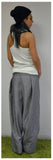 Woman Linen pants /Wide leg pants /Womens harem pants /Summer pants /Grey linen pants
