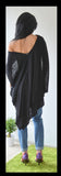 Summer Tunic Top/Loose Tunic /Woman black tunic/Plus size tunic/Black tunic dress /Oversize tunic top