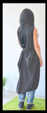 Maxi black dress/Tunic Dress/Oversized dress/Casual dress/Black Long Dress/Long Tunic/Loose tunic top