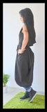 Maxi black dress/Tunic Dress/Oversized dress/Casual dress/Black Long Dress/Long Tunic/Loose tunic top