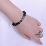 Men Women Labradorite Lava Rock Bracelet Handmade Gemstone 925 Sterling Silver Spacers DiyNotion BR292