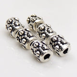 12 PCS 925 Sterling Silver Barrel Beads Vintage WSP008X12 Wholesale: See Discount Coupons in Item Details