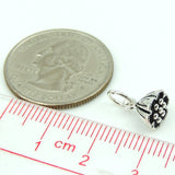 Sterling Silver 925 Vintage Lotus Seedpod Pendant Charm WSP158 Wholesale: See Discount Coupons in Item Details