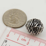S925 Sterling Silver 16x17.5mm Vintage Chinese Style Dragon Charm Bead WSP103 Wholesale Retail