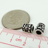 Sterling Silver 925 Fleur de Lis Bead Vintage Celtic Barrel WSP116 Wholesale: See Discount Coupons in Item Details