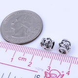 Sterling Silver Bead 925 Vintage Celtic Fleur de Lis Barrel WSP233 Wholesale: See Discount Coupons in Item Detail