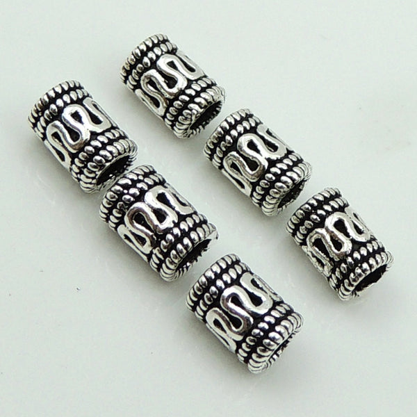 Sterling Silver 925 Vintage Celtic Barrel Bead WSP119 Wholesale: See Discount Coupons in Item Details