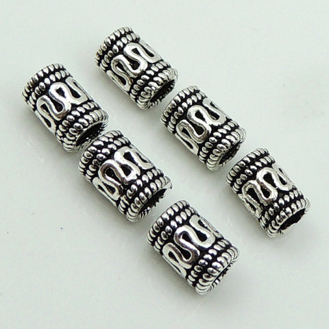 Sterling Silver 925 Vintage Celtic Barrel Bead WSP119 Wholesale: See Discount Coupons in Item Details