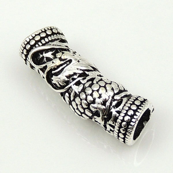 Sterling Silver 925 Charm Vintage Chinese Lucky Dragon WSP172 Wholesale: See Discount Coupons in Item Details